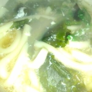 卵わかめうどん